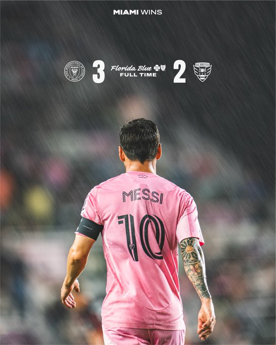 Read more about the article Messi mencetak dua gol dalam kemenangan Miami atas DC United saat mereka mengincar tempat playoff